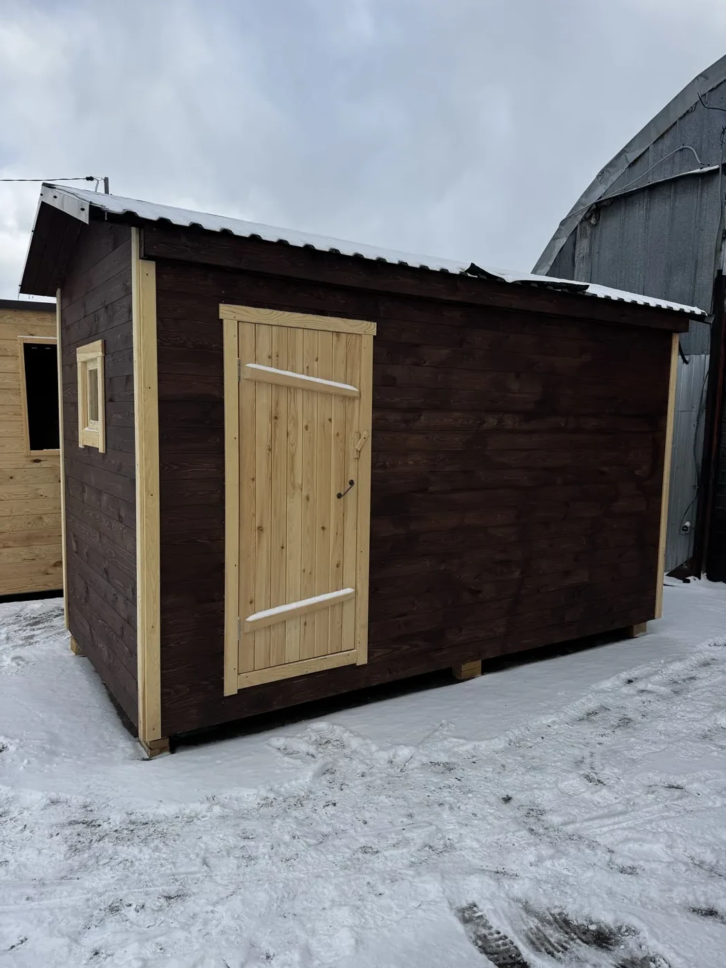 Баня каркасная 4×2 (тёмная) - миниатюра 3