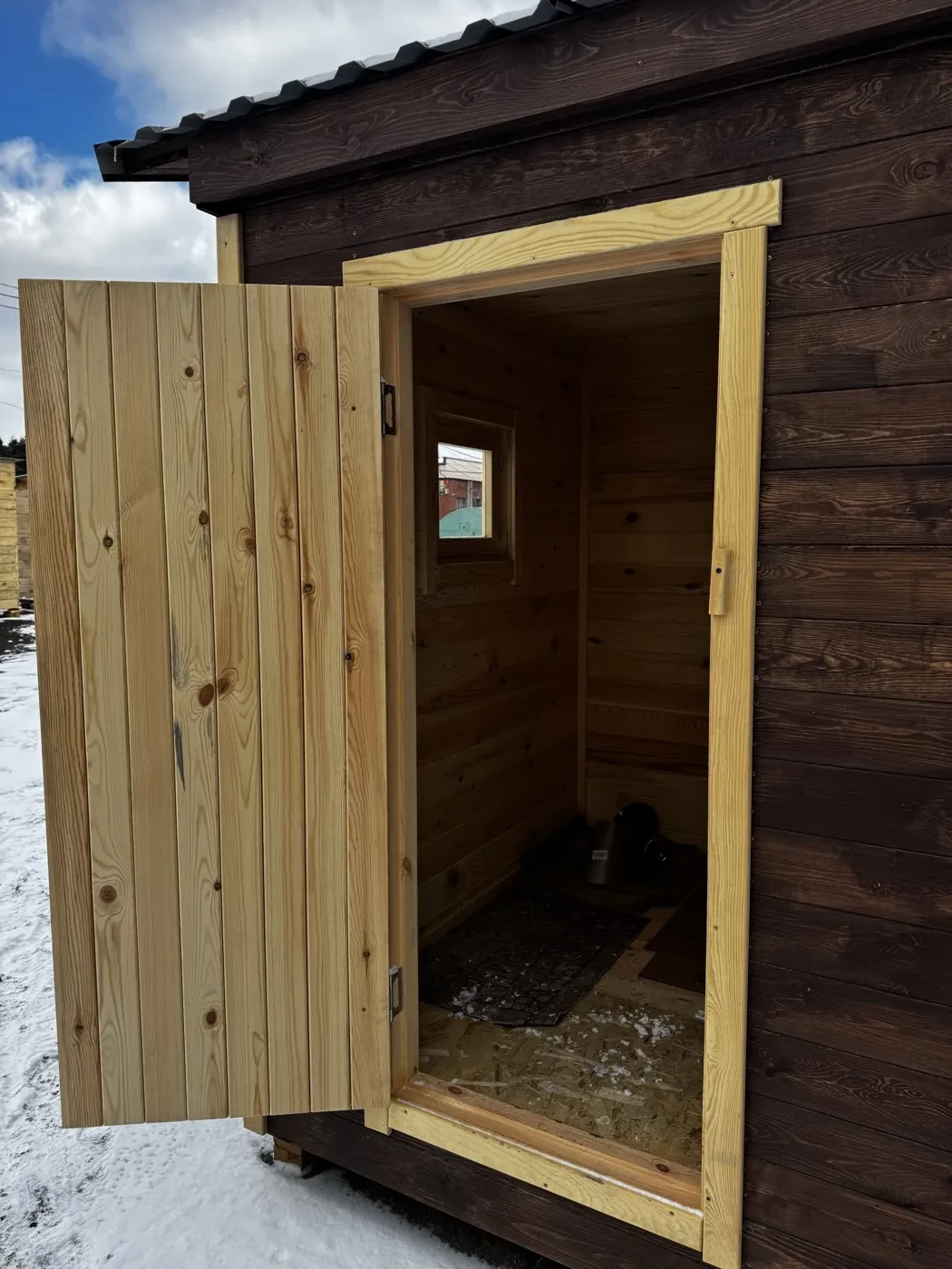 Баня каркасная 4×2 (тёмная) - миниатюра 4