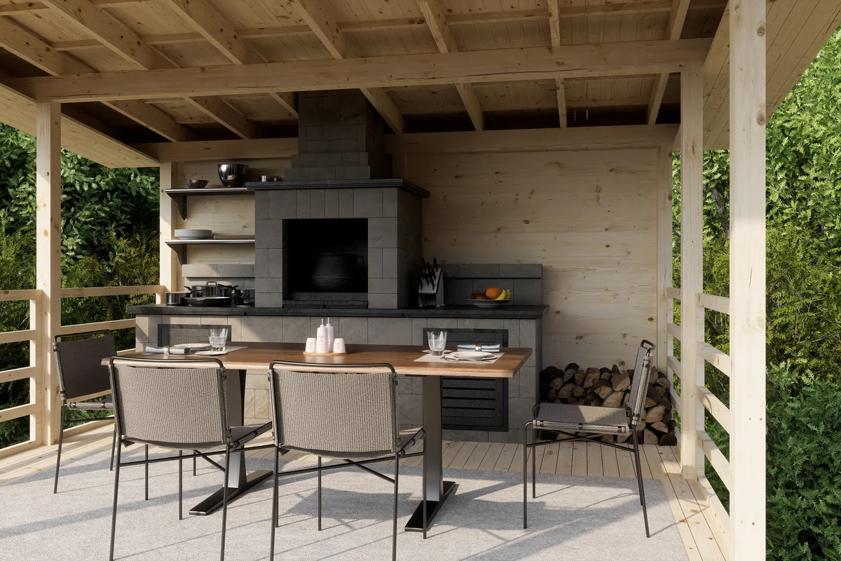 Беседка 18 односкатная