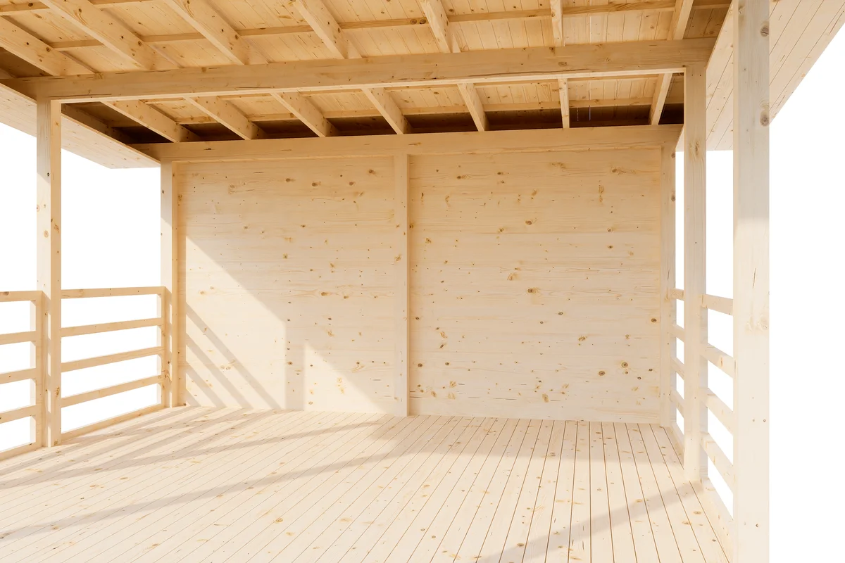 Беседка 18 односкатная - миниатюра 2