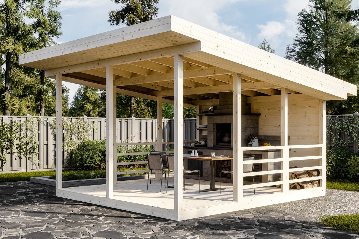 Беседка 18 односкатная - миниатюра 5