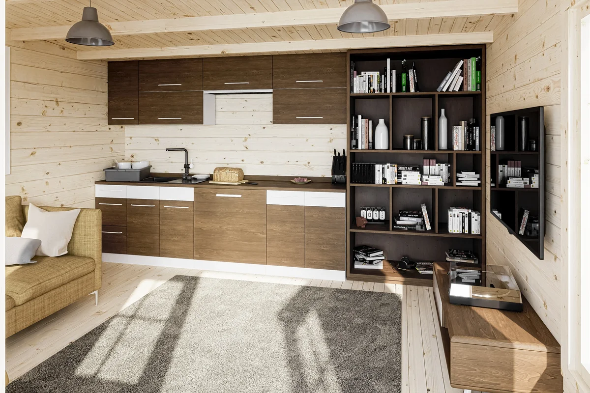 Дачный домик 21 с хозблоком