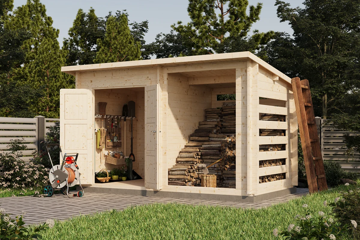 Хозблок 7 с дровницей - миниатюра 4